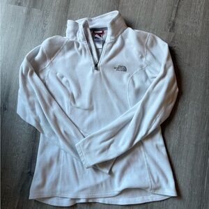 The North Face White Quarter-Zip Pullover